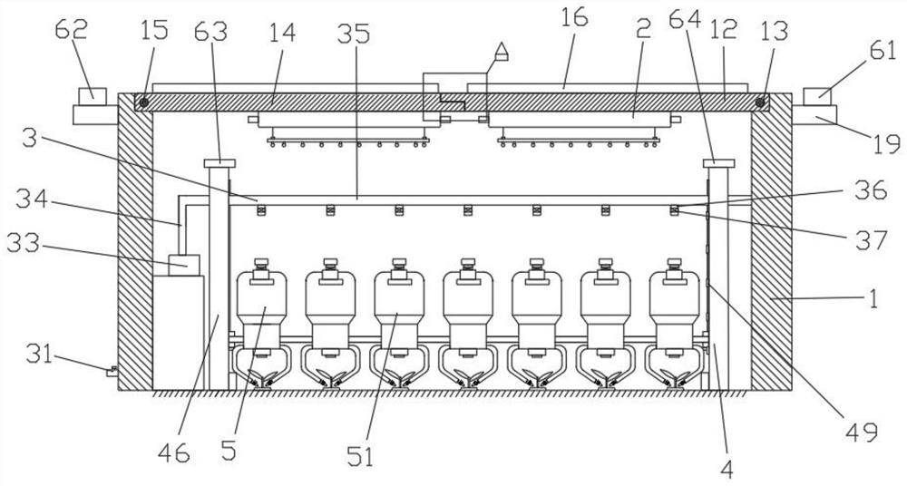 Greenhouse light intensity regulation device based on computer regulation system