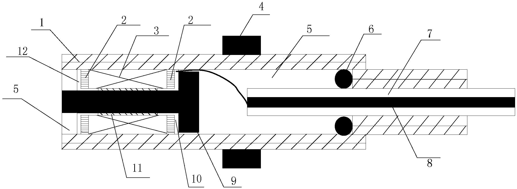 Magnetoelectric tachometric transducer and test device thereof