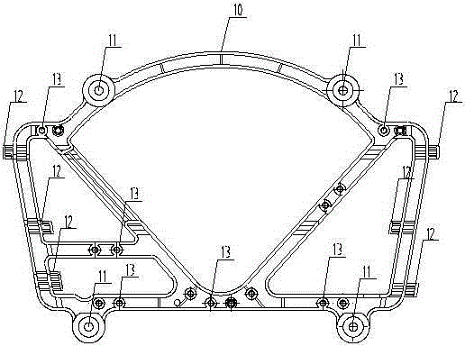 A non-metallic contact antenna radiating unit phase adjustment controller