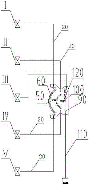 A non-metallic contact antenna radiating unit phase adjustment controller