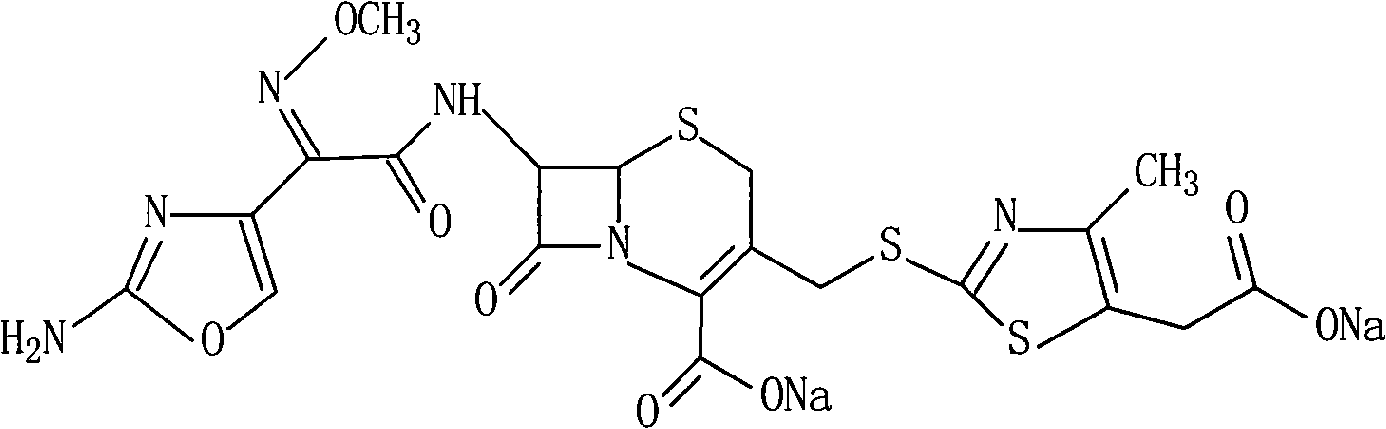 Cefodizime sodium proliposome preparation and preparation method thereof