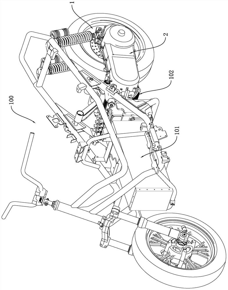 Forced linkage type hybrid power motorcycle