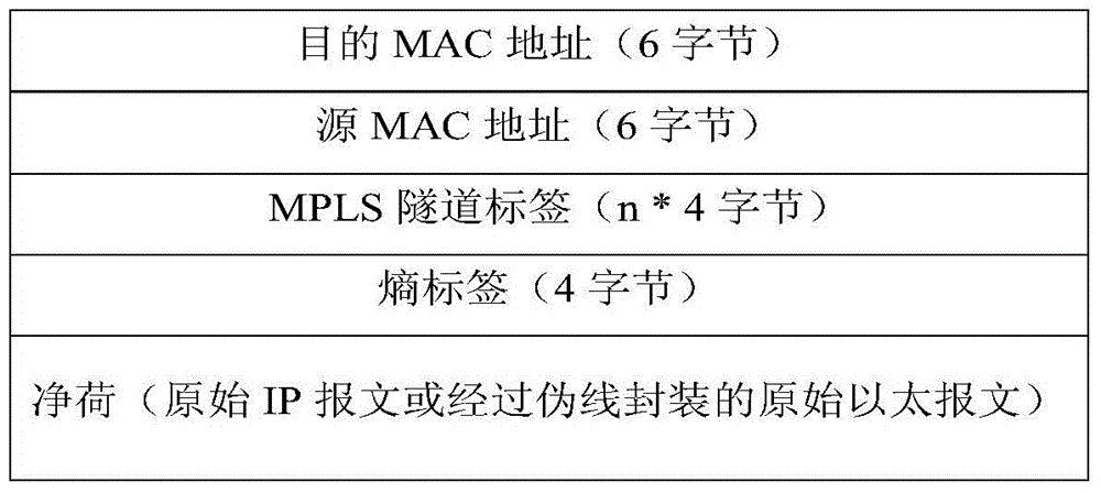 Flow label encapsulating method and system