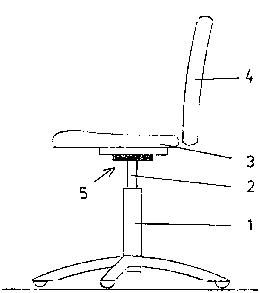 Tilting device for a chair