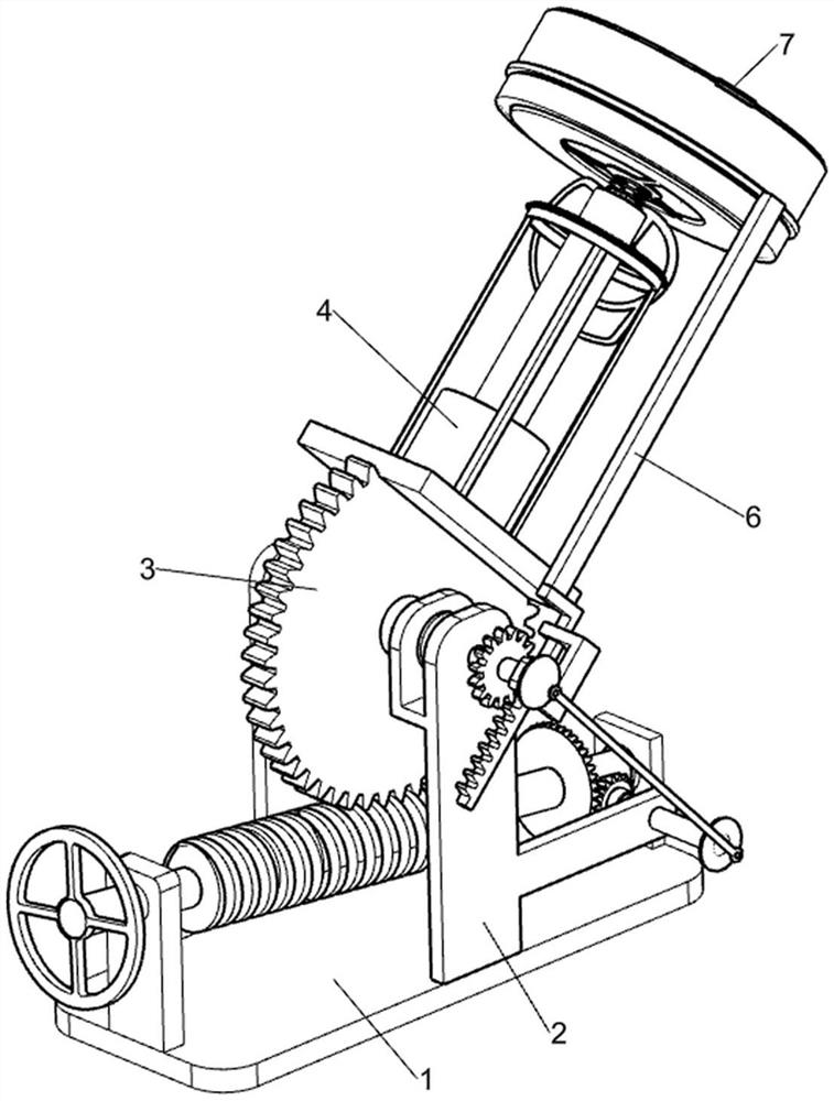 Tea leaf airing rack capable of slowly adjusting light facing angle based on tea leaf frame shaking