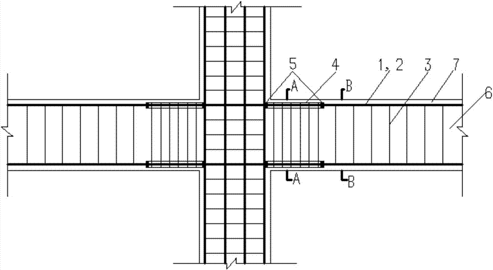 End unbonded reinforced concrete beam with non-equal strengths