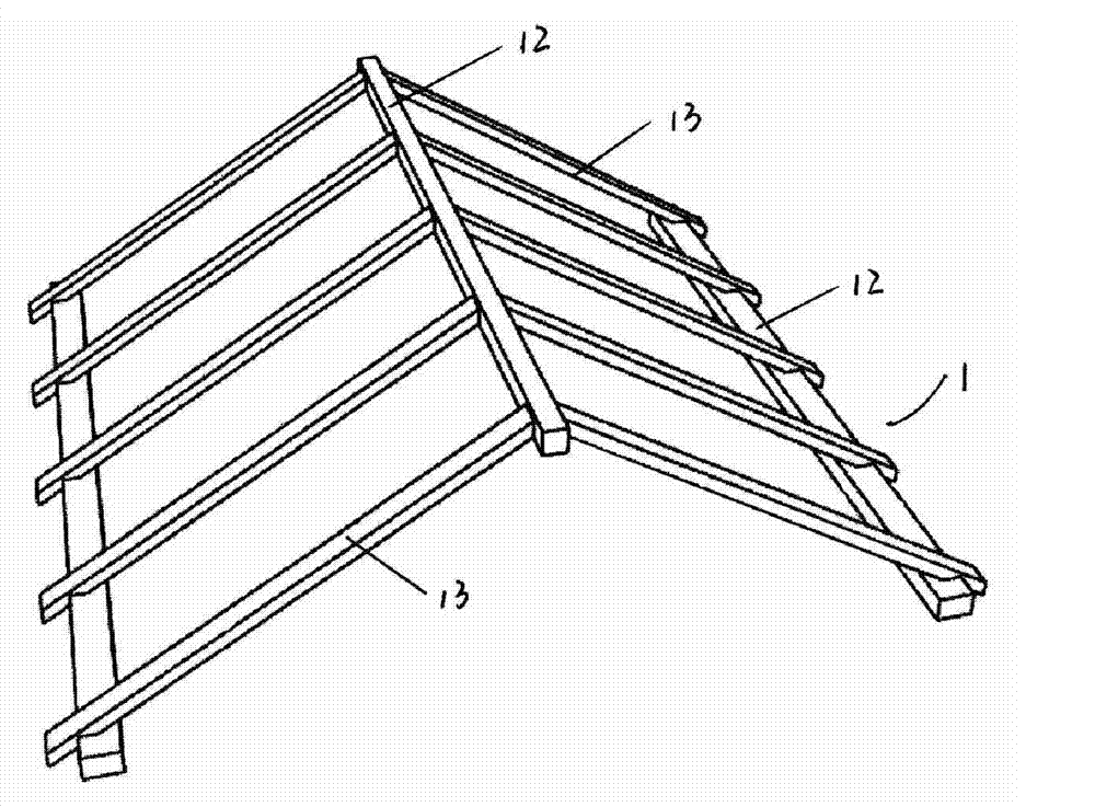 Complex heat-preservation roof and construction method thereof