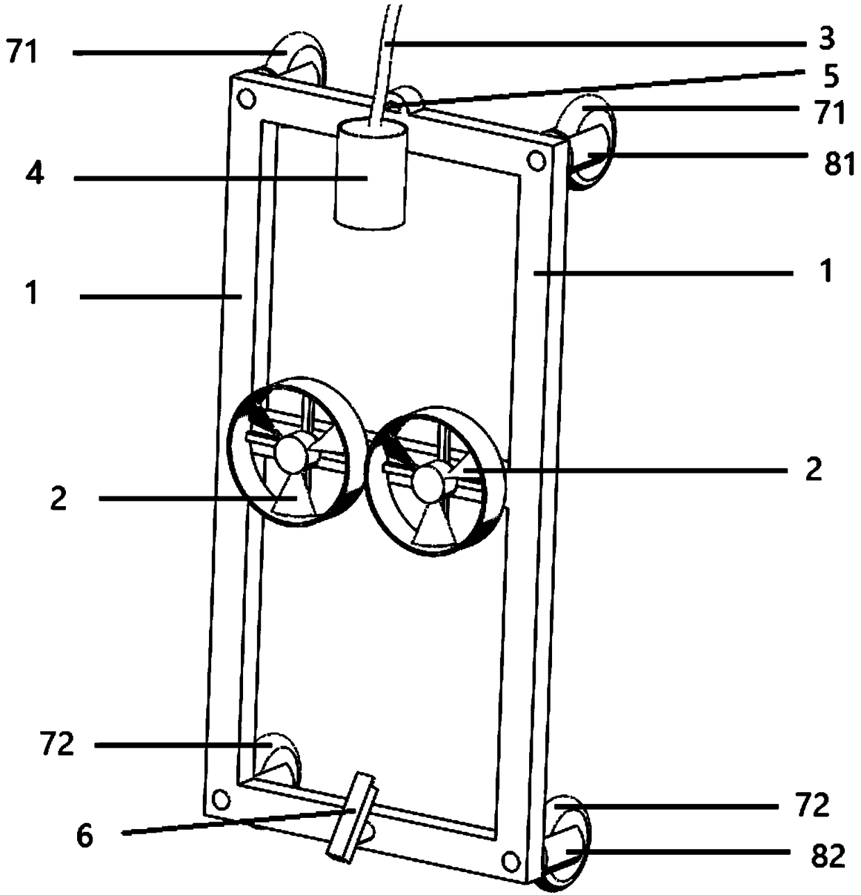 Wall walking device