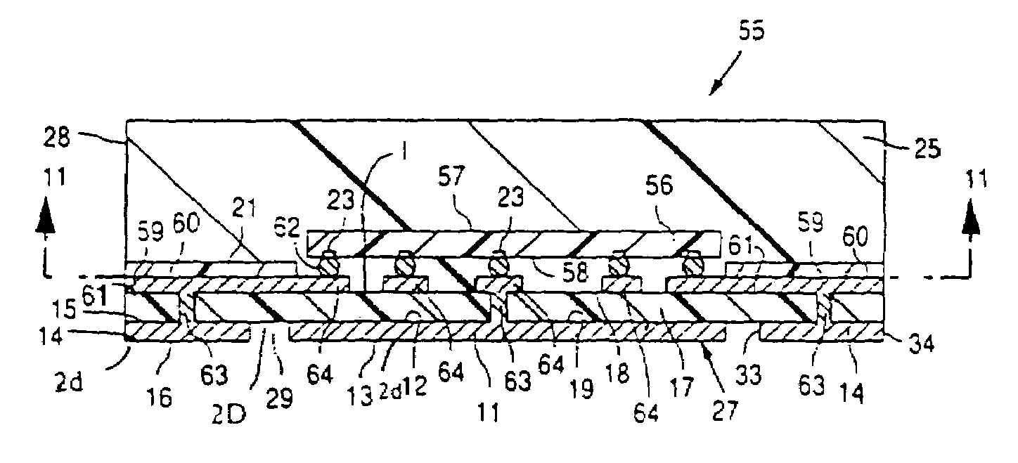 Integrated circuit device packages and substrates for making the packages