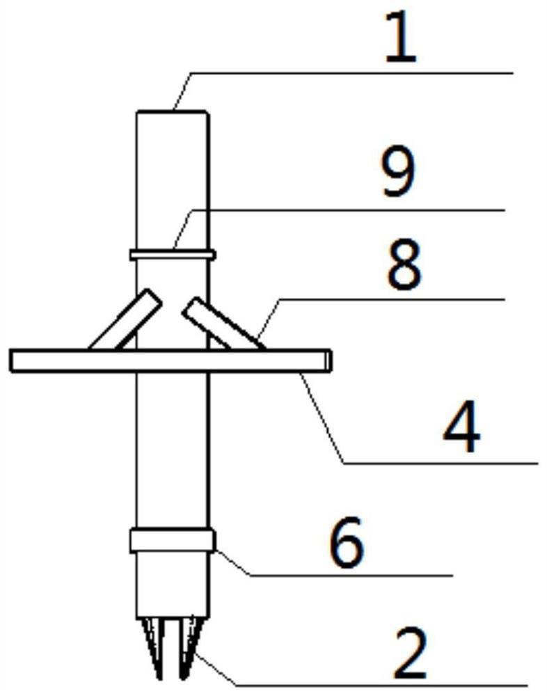 A device and construction method for measuring the thickness of pile foundation sediment by rotary drilling and coring