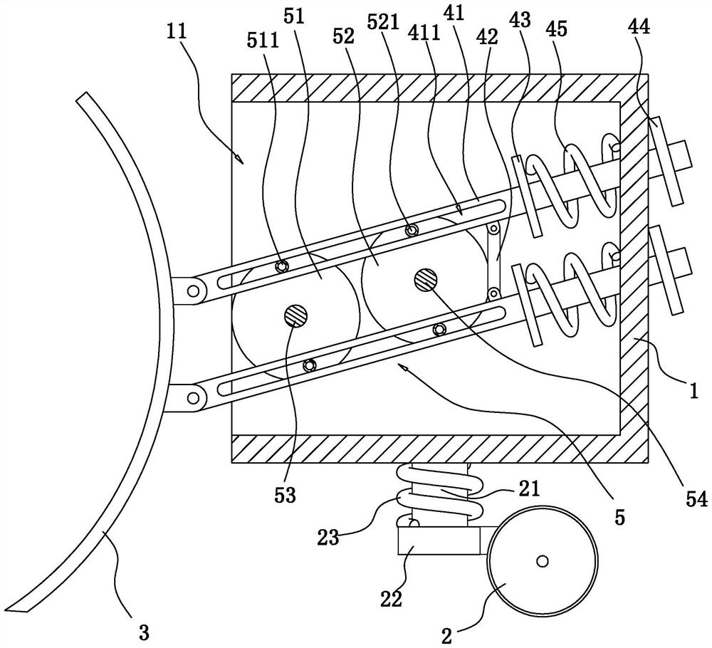 Ice and snow removing device and snow sweeper using same