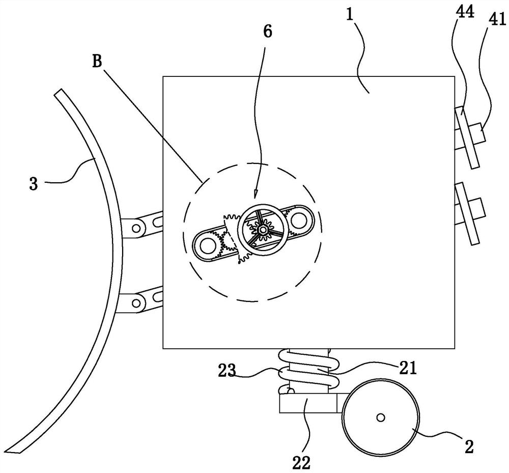 Ice and snow removing device and snow sweeper using same