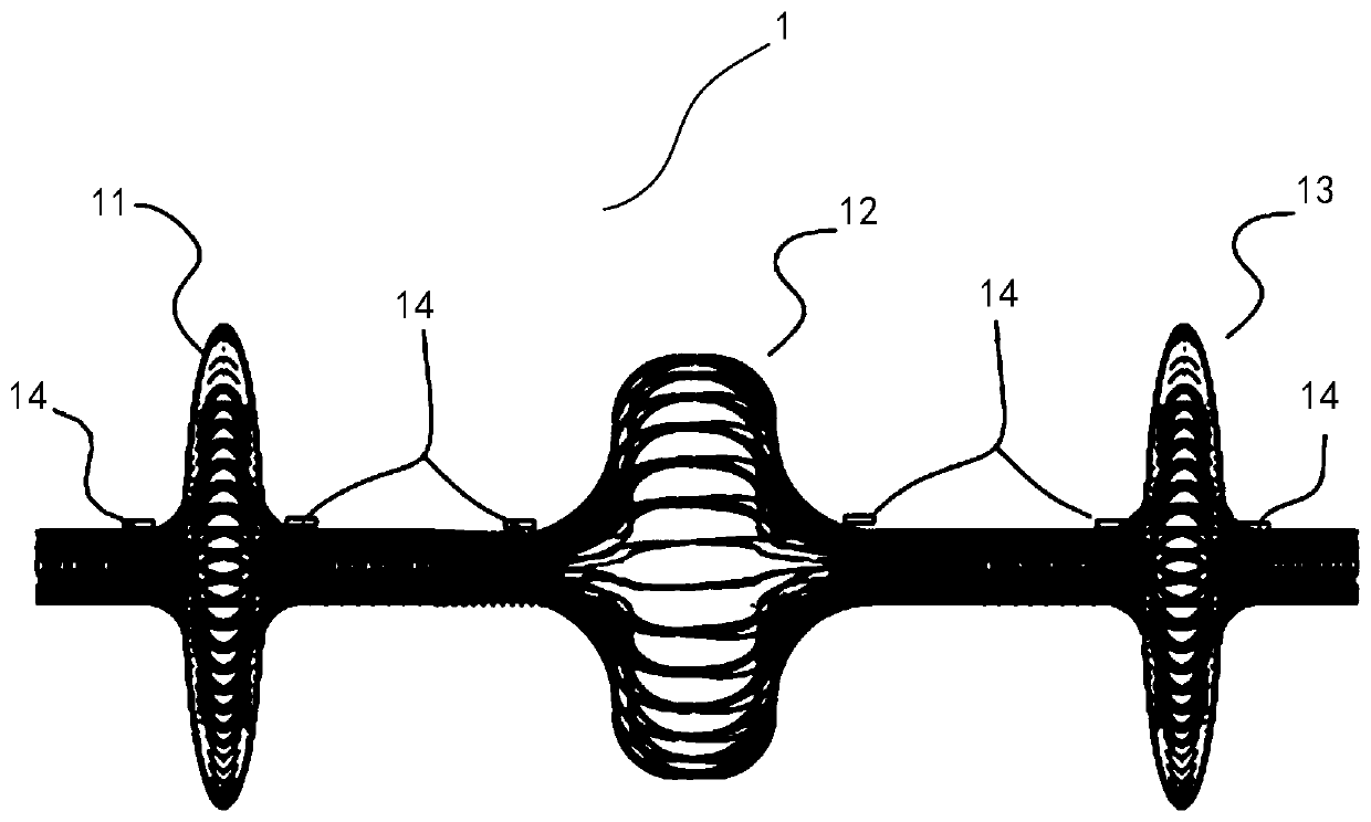 Filter screen assembly for pulmonary embolism thrombus removal and thrombus suction assembly