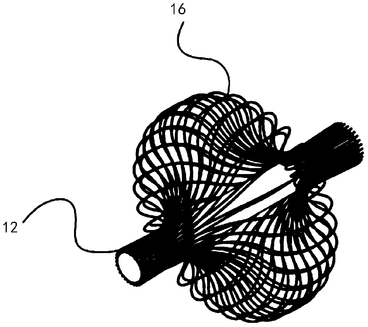 Filter screen assembly for pulmonary embolism thrombus removal and thrombus suction assembly