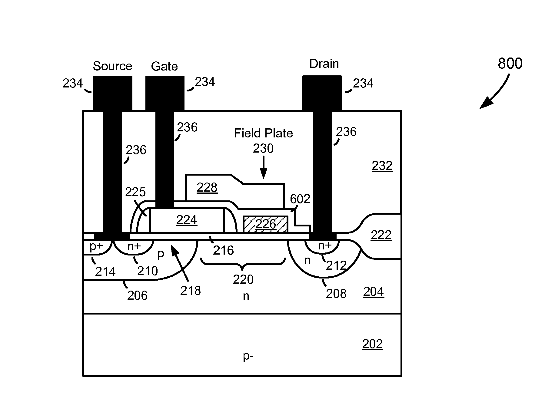 High-Voltage MOSFET with High Breakdown Voltage and Low On-Resistance and Method of Manufacturing the Same