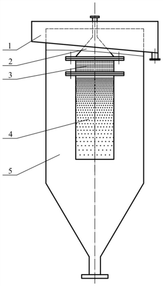 A grid type flocculation settling device