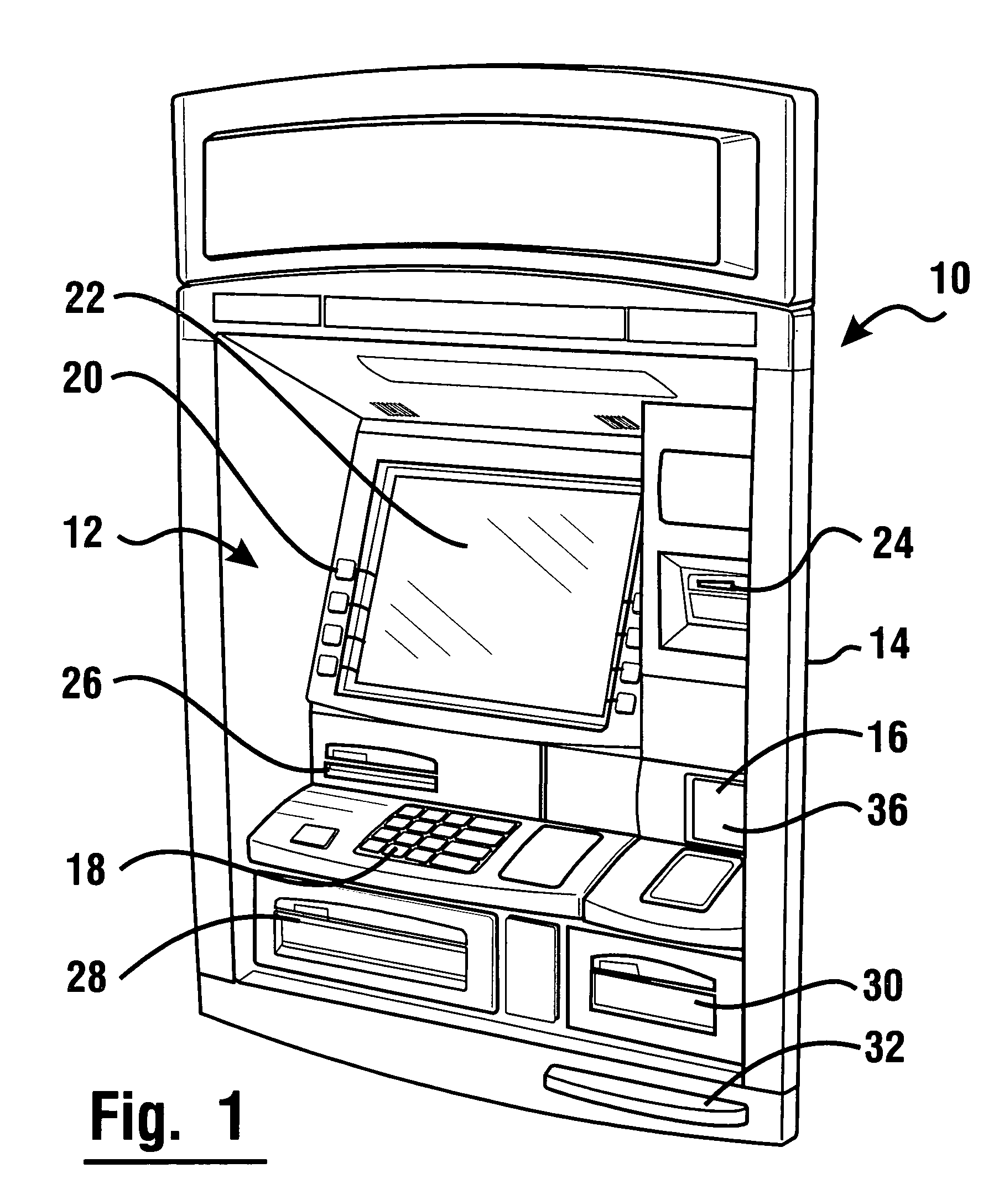 Currency dispensing ATM with RFID card reader