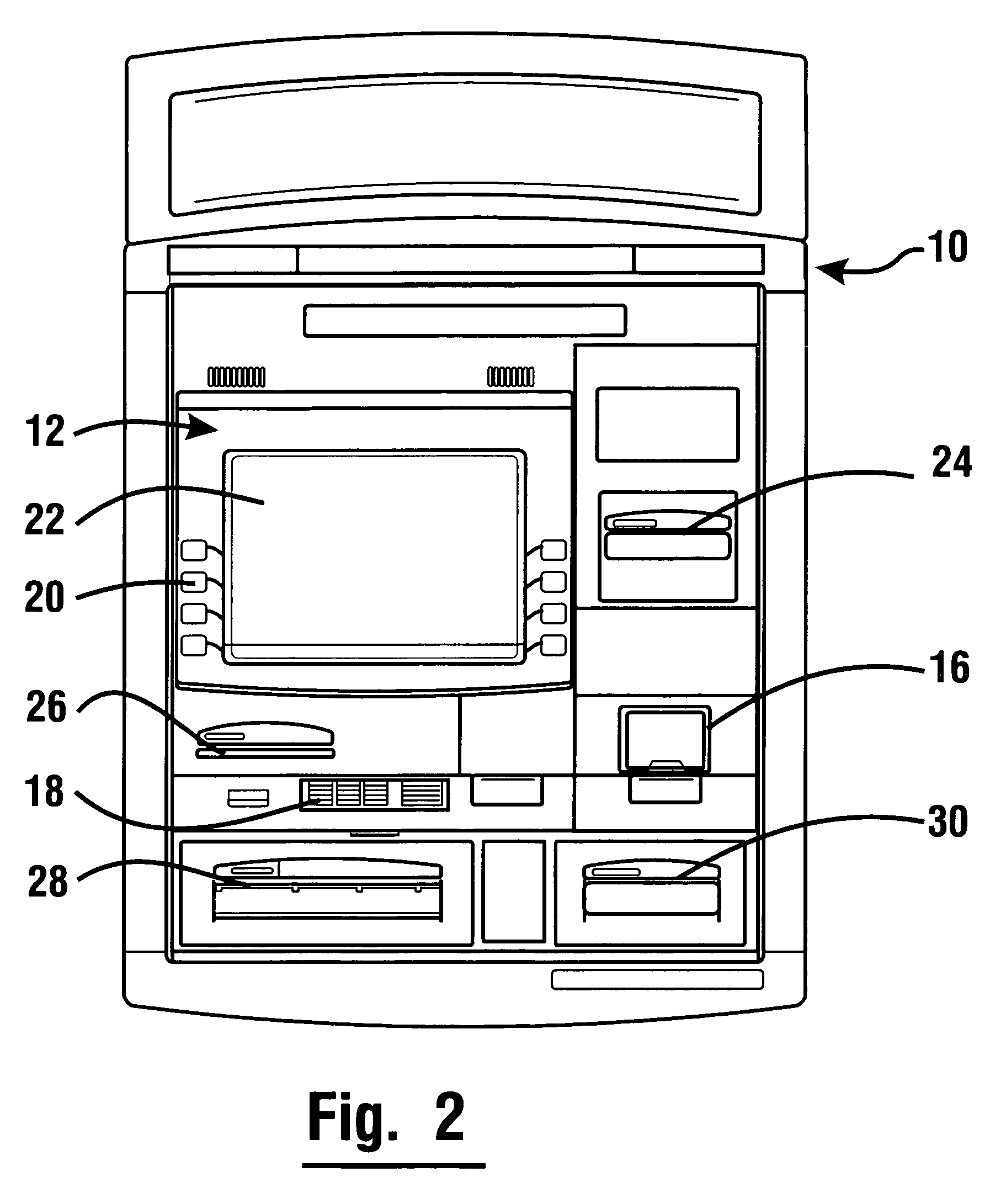 Currency dispensing ATM with RFID card reader