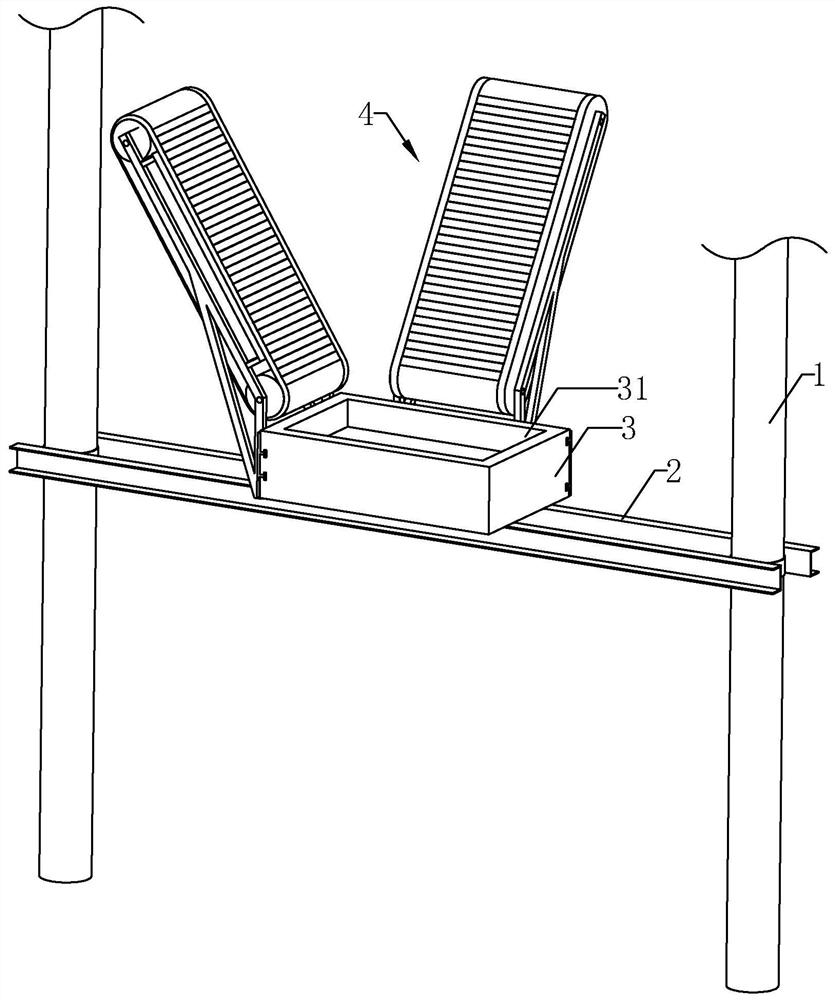 Transformer mounting structure and construction method for mounting transformer by applying structure