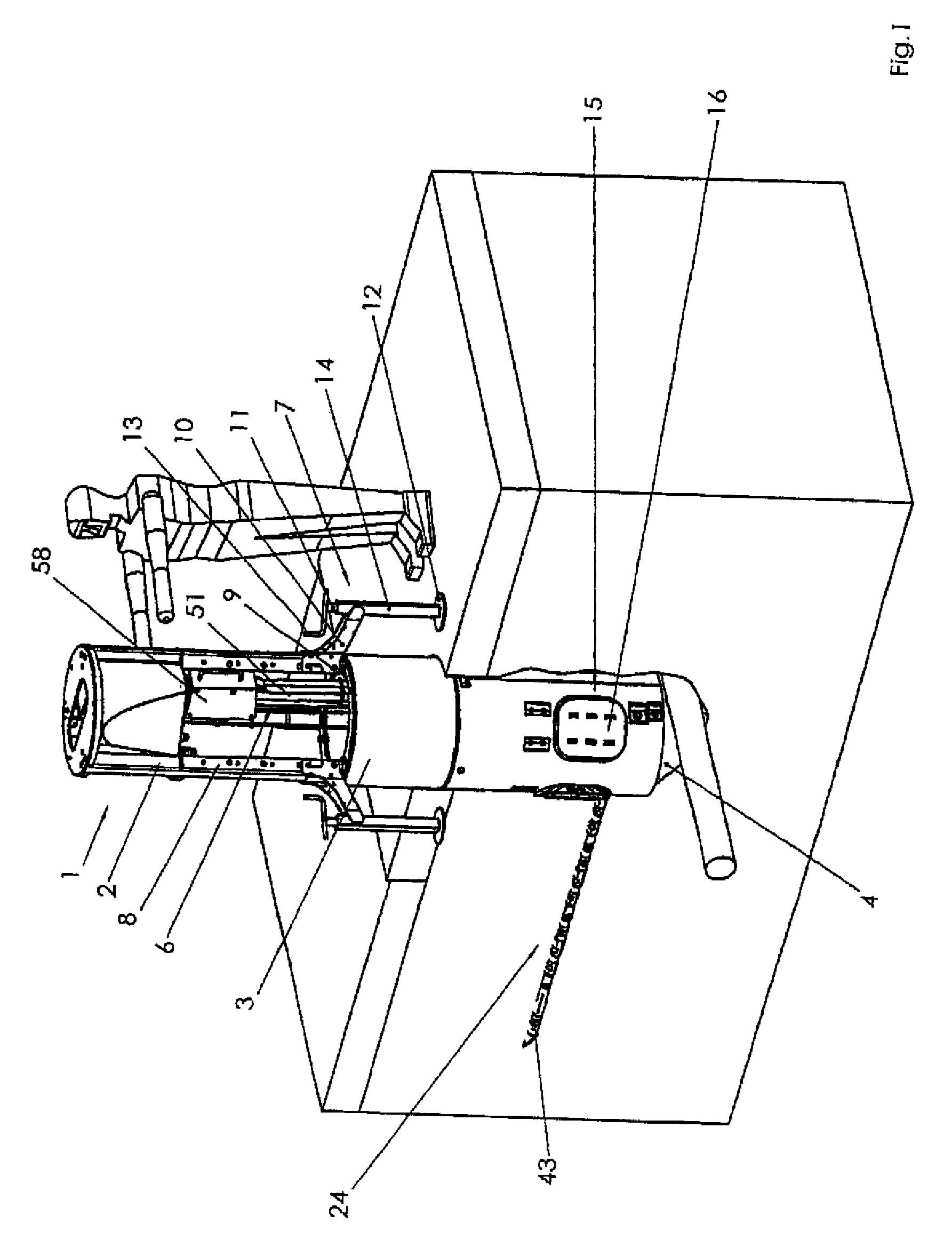 Method for producing a horizontal bore in the ground and horizontal drilling device