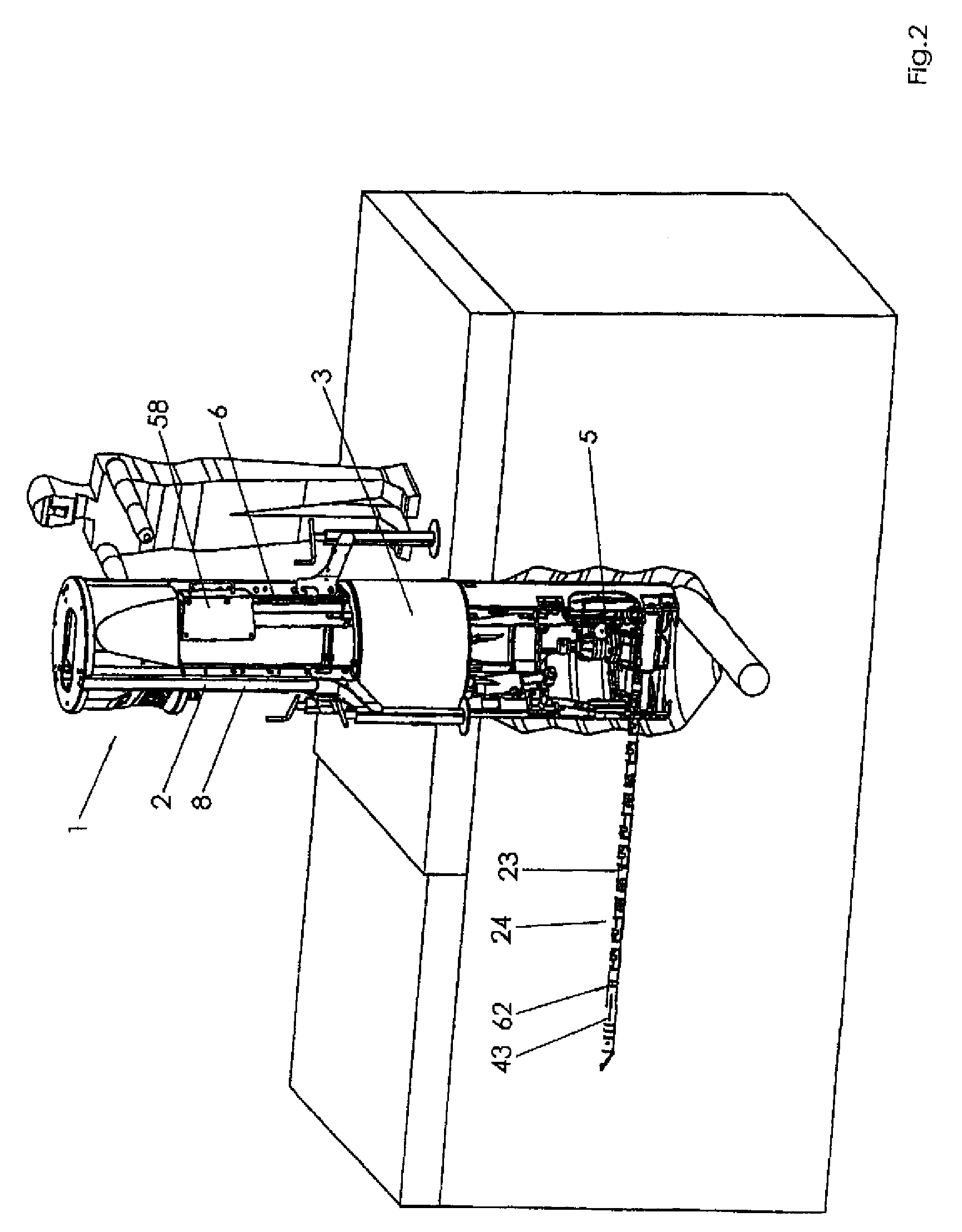 Method for producing a horizontal bore in the ground and horizontal drilling device