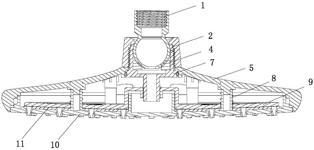 Automatic water-stop shower head