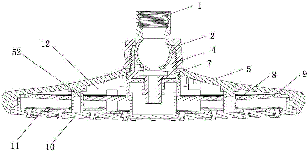 Automatic water-stop shower head