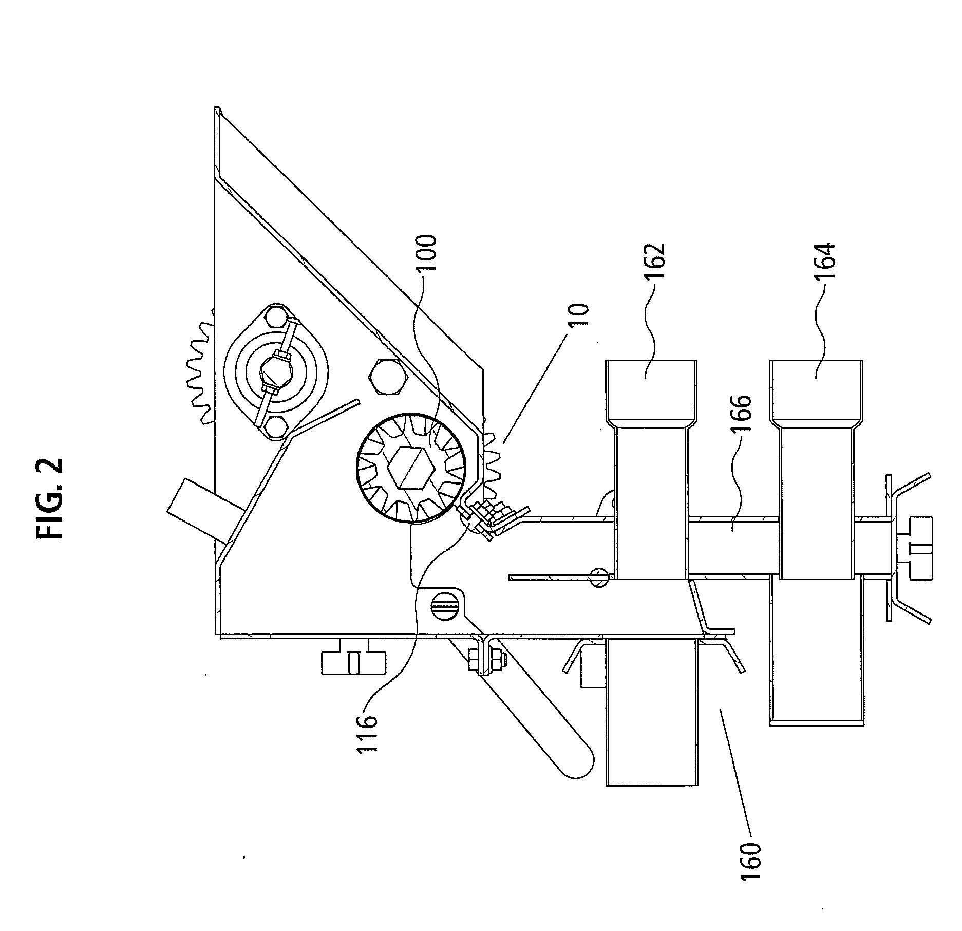 Variable displacement meter roller