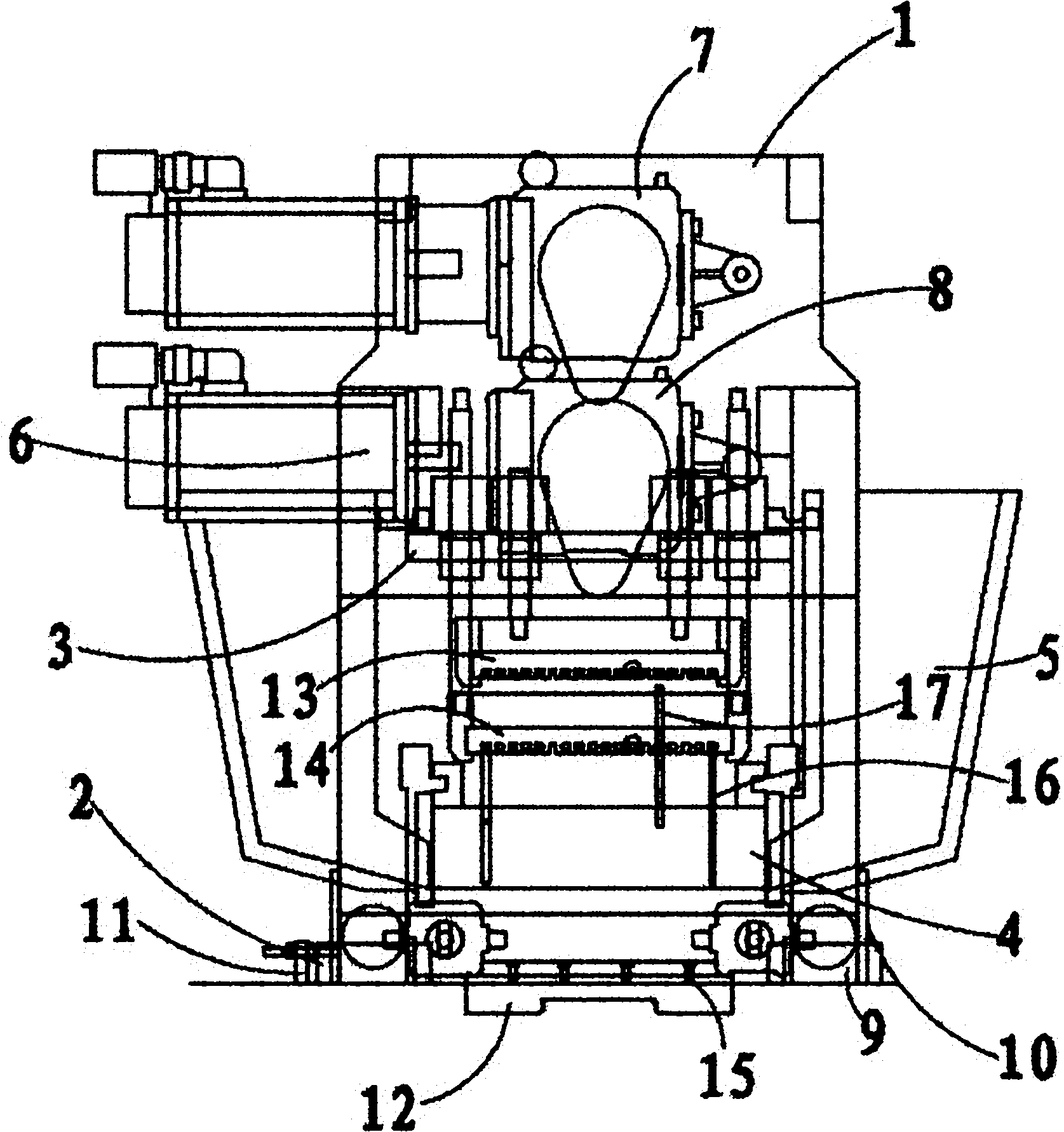 Starch mold-based jelly drop casting device