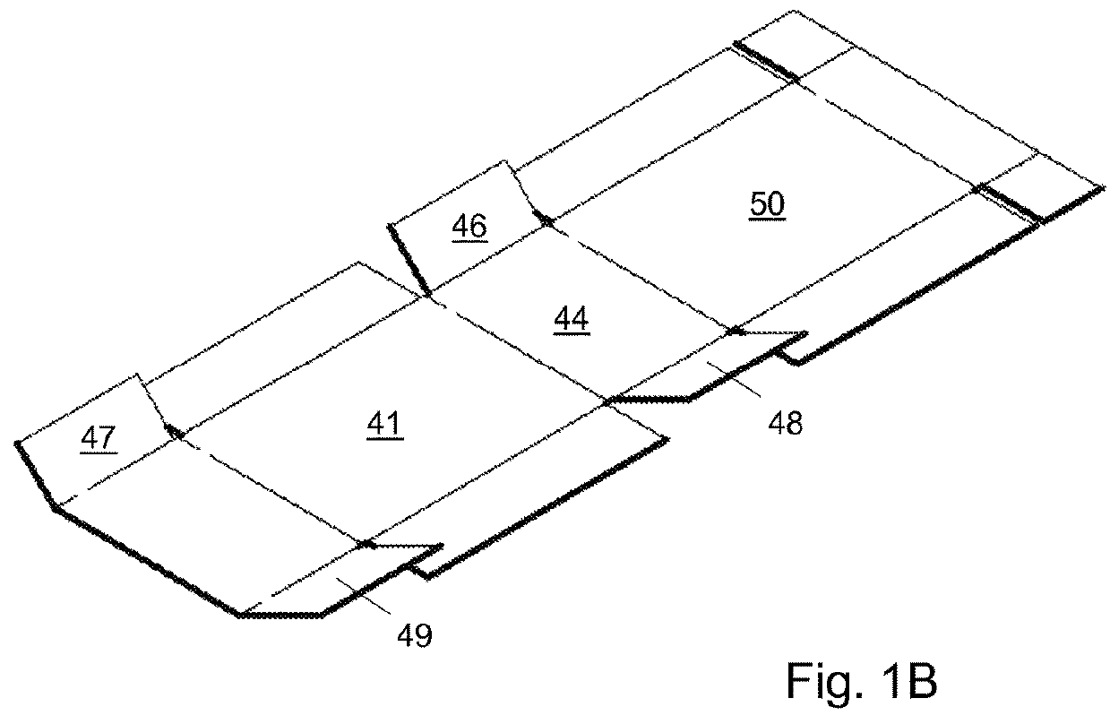 Blank for a box, assembly of a blank and a tape for a box and a box formed from such blank and/or such assembly