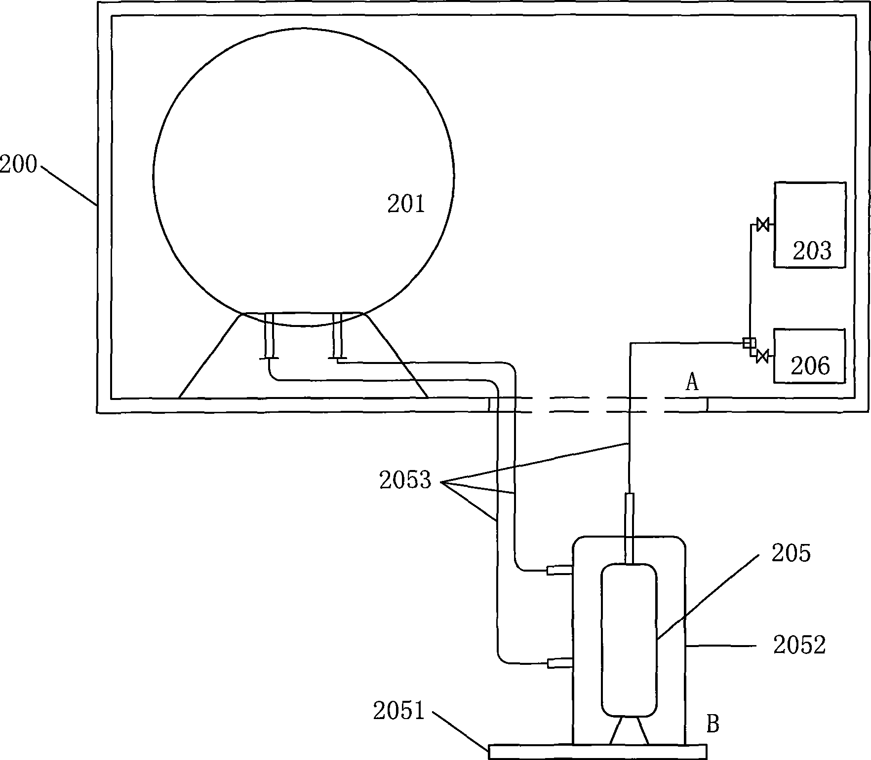 Movable type method and device for supplying liquid phase natural gas and gas phase natural gas