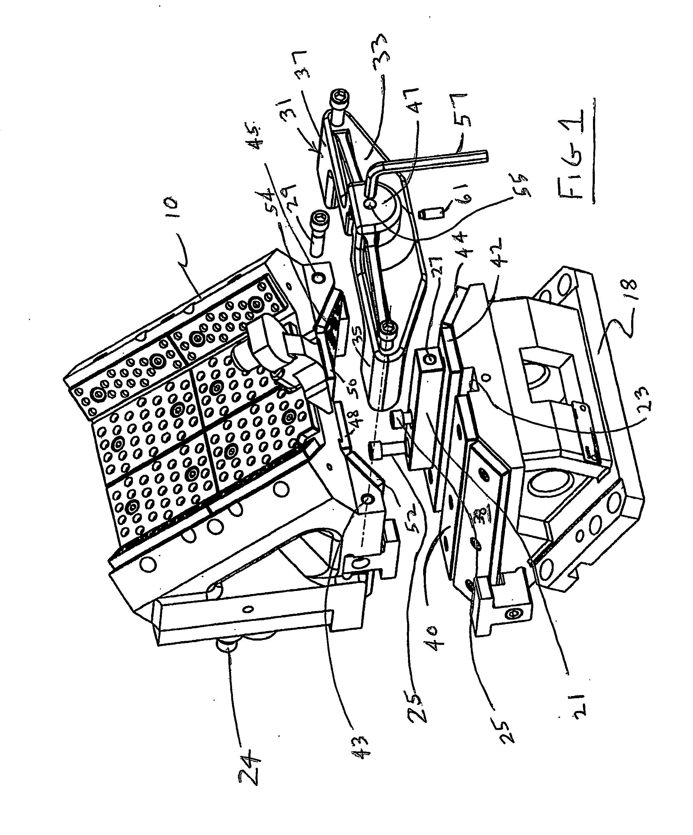 Press action simulator for aerial cam set up