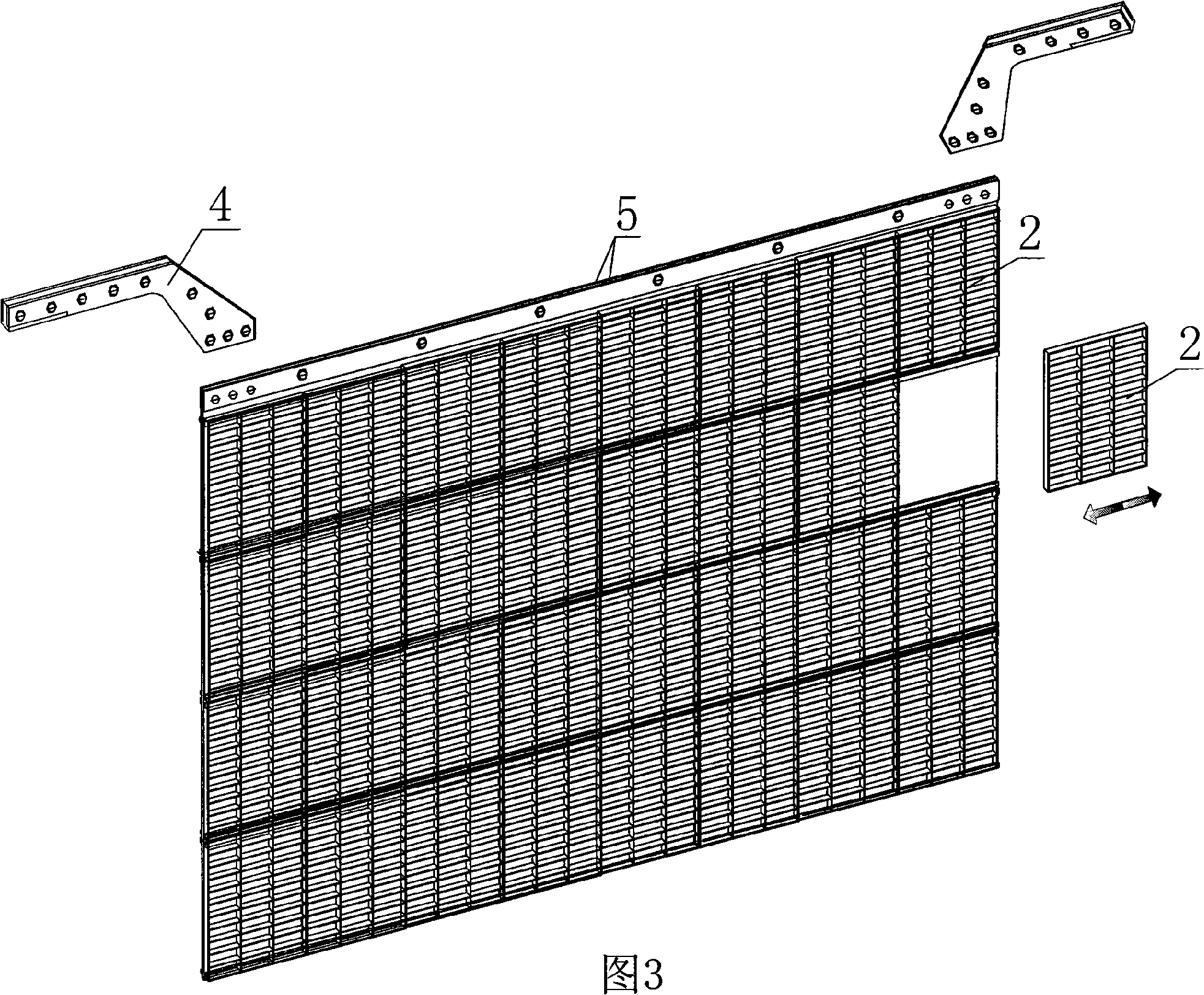 Combined electrolytic cathode plate