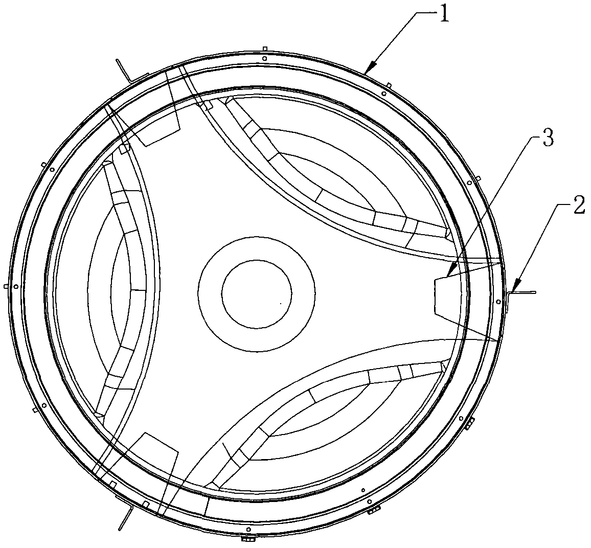 Inner barrel of particle washing machine