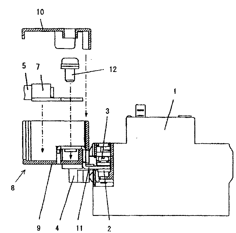 Relay terminal device of circuit breaker