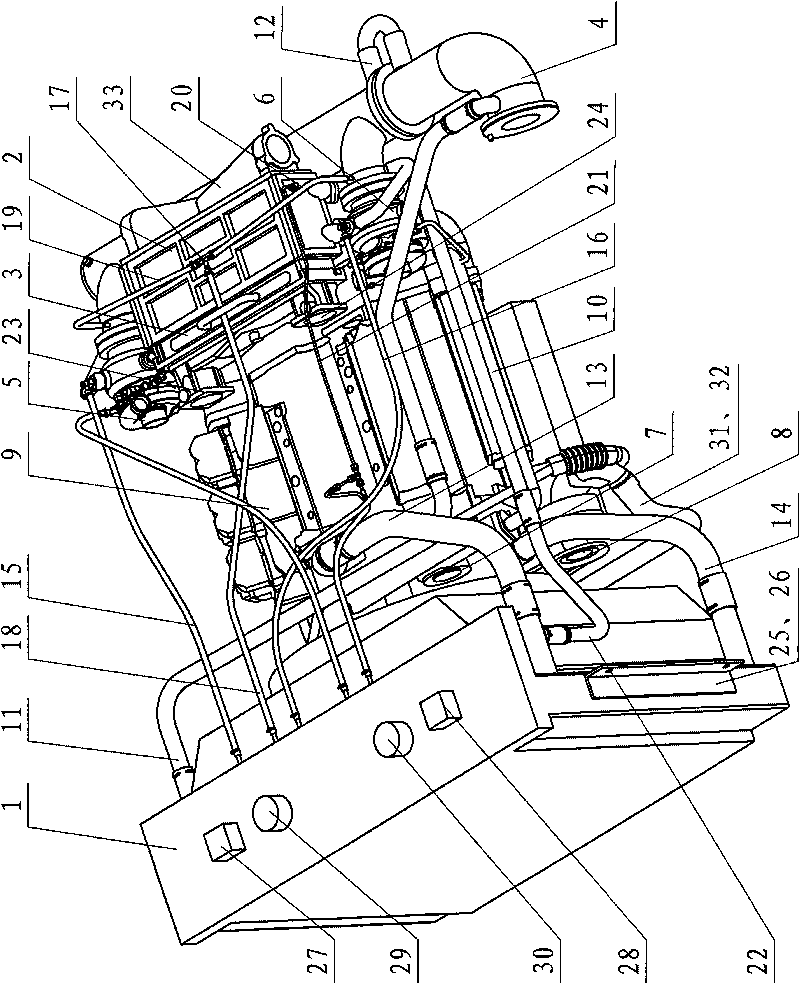 Cooling device for explosion-proof diesel engine