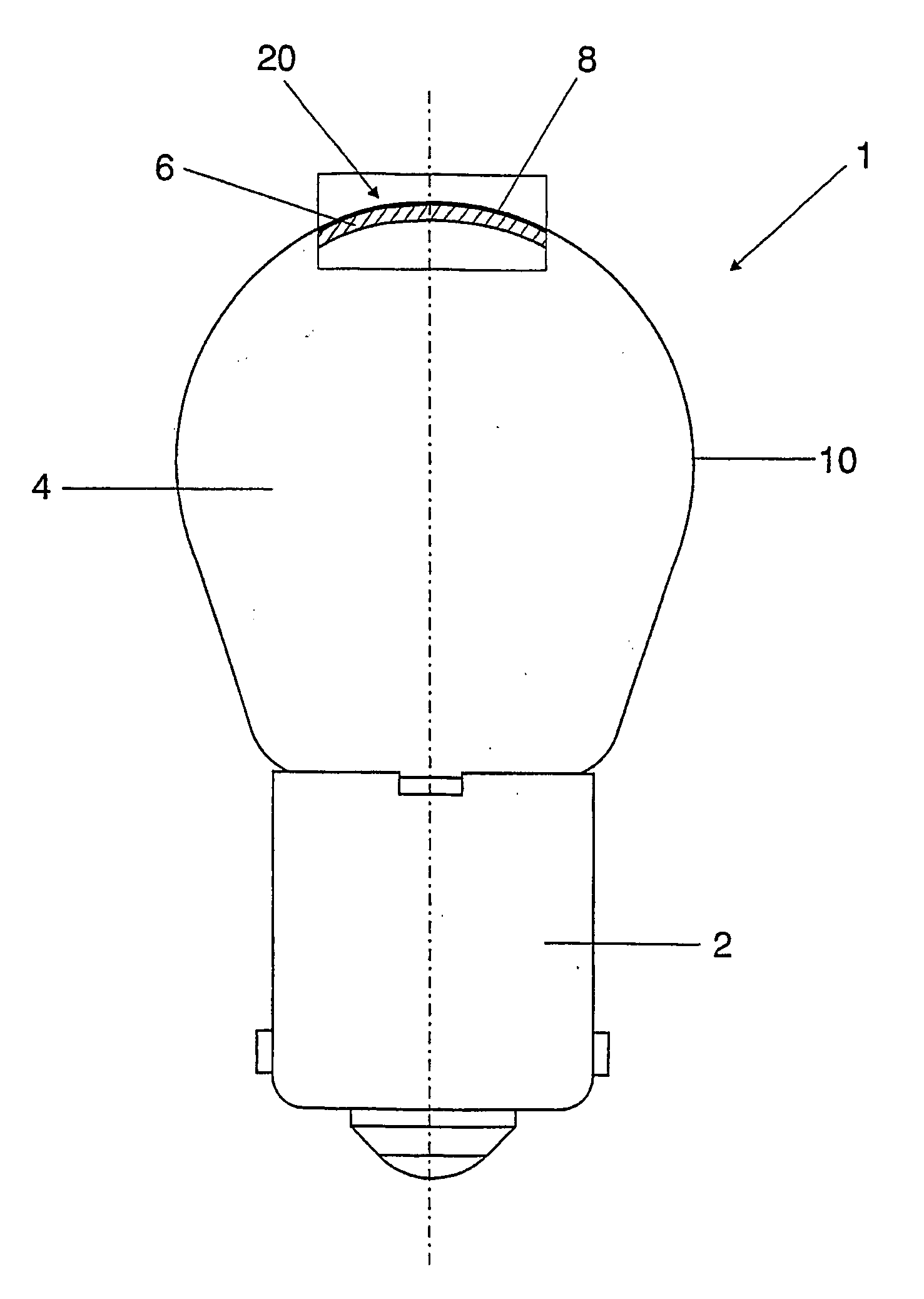 Incandescent Lamp With an Absorption and Interference Filter