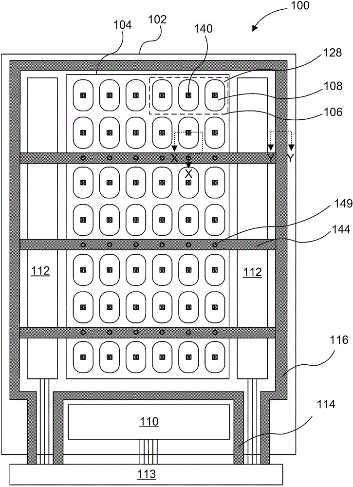 Active matrix display panel with ground tie lines