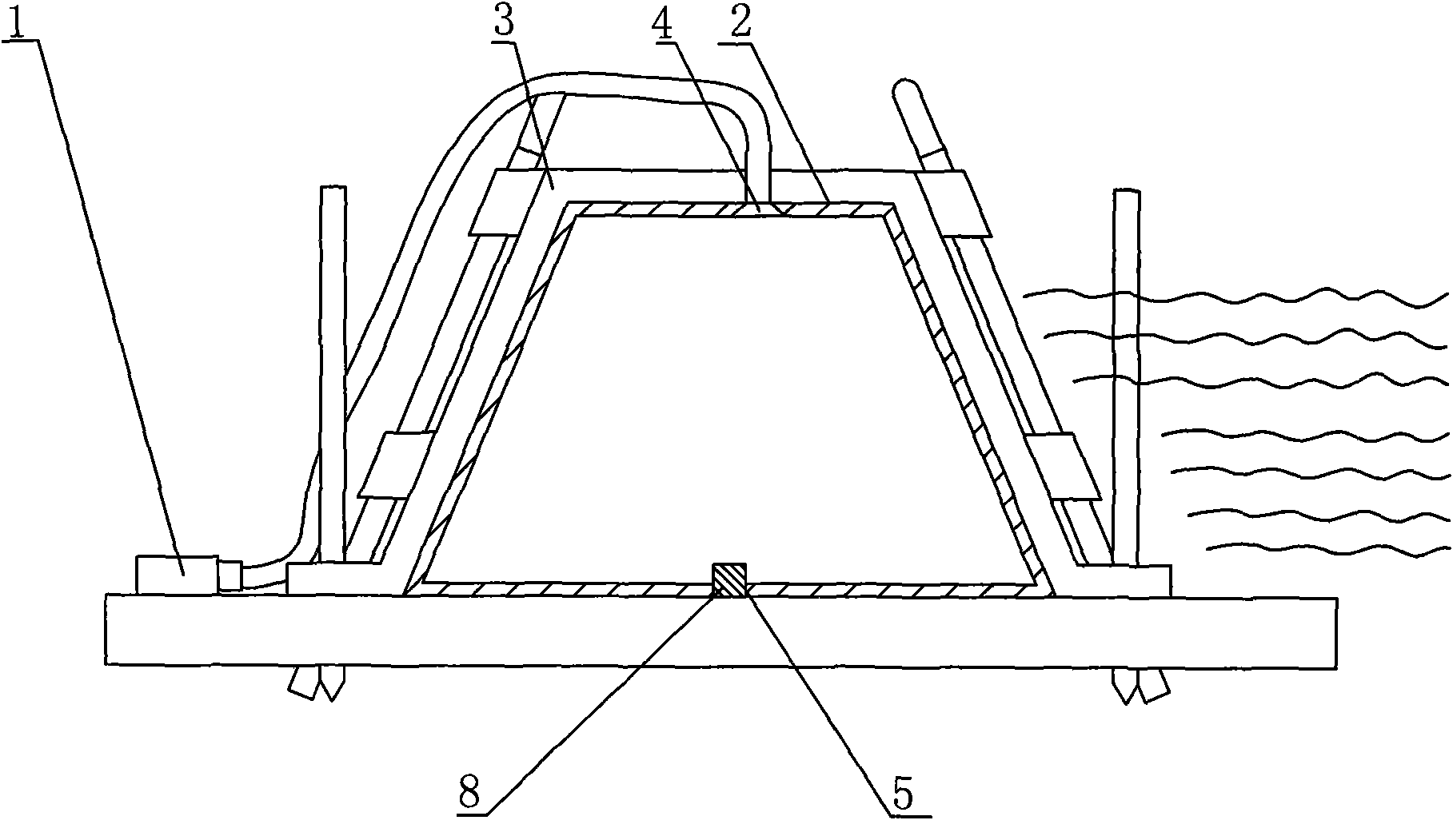 Folding water-storing water-retaining water wall