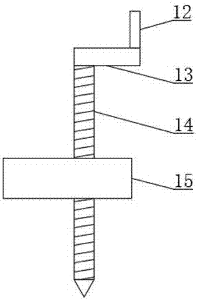 Agricultural sapling earth auger provided with fixing device