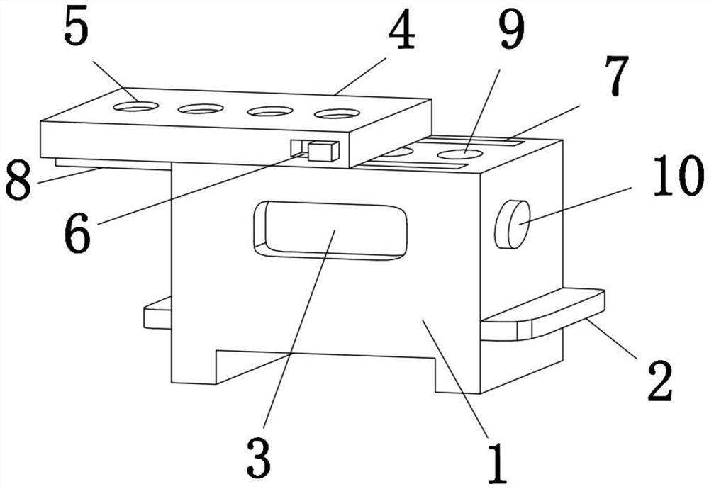 Clinical laboratory test tube storage device with an anti-collision function