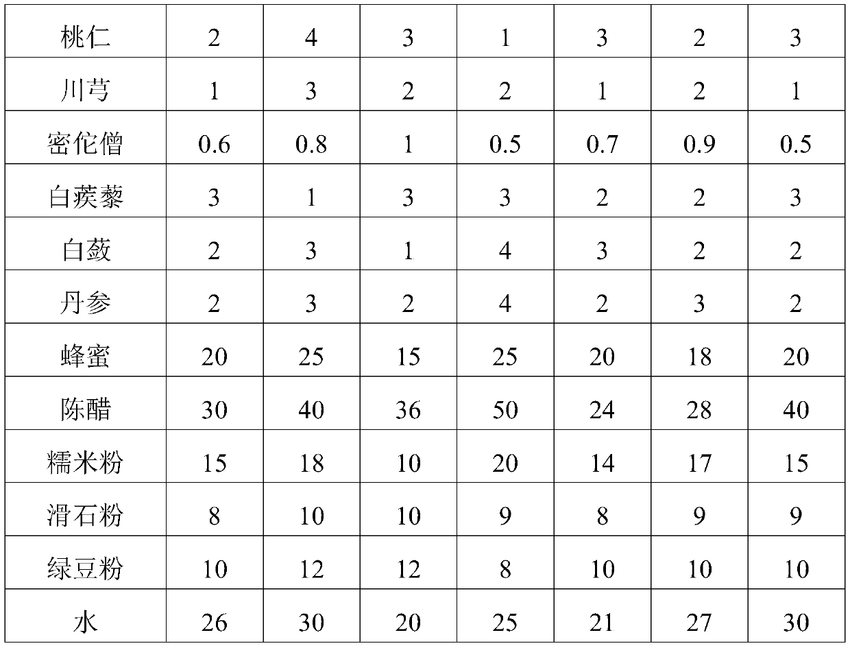 Traditional Chinese medicine mask and preparation method thereof