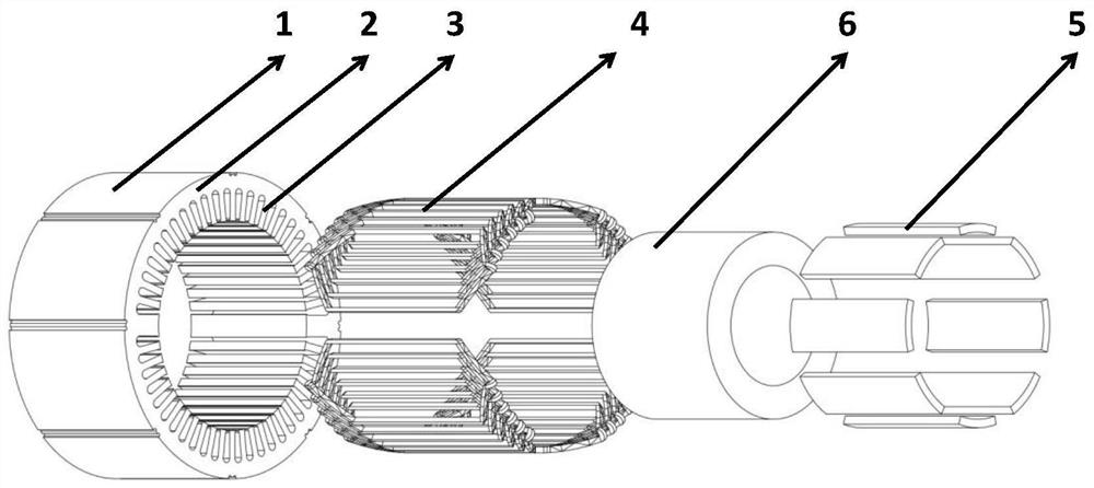 Permanent magnet synchronous motor with unequal tooth width combination and its electromagnetic vibration weakening method