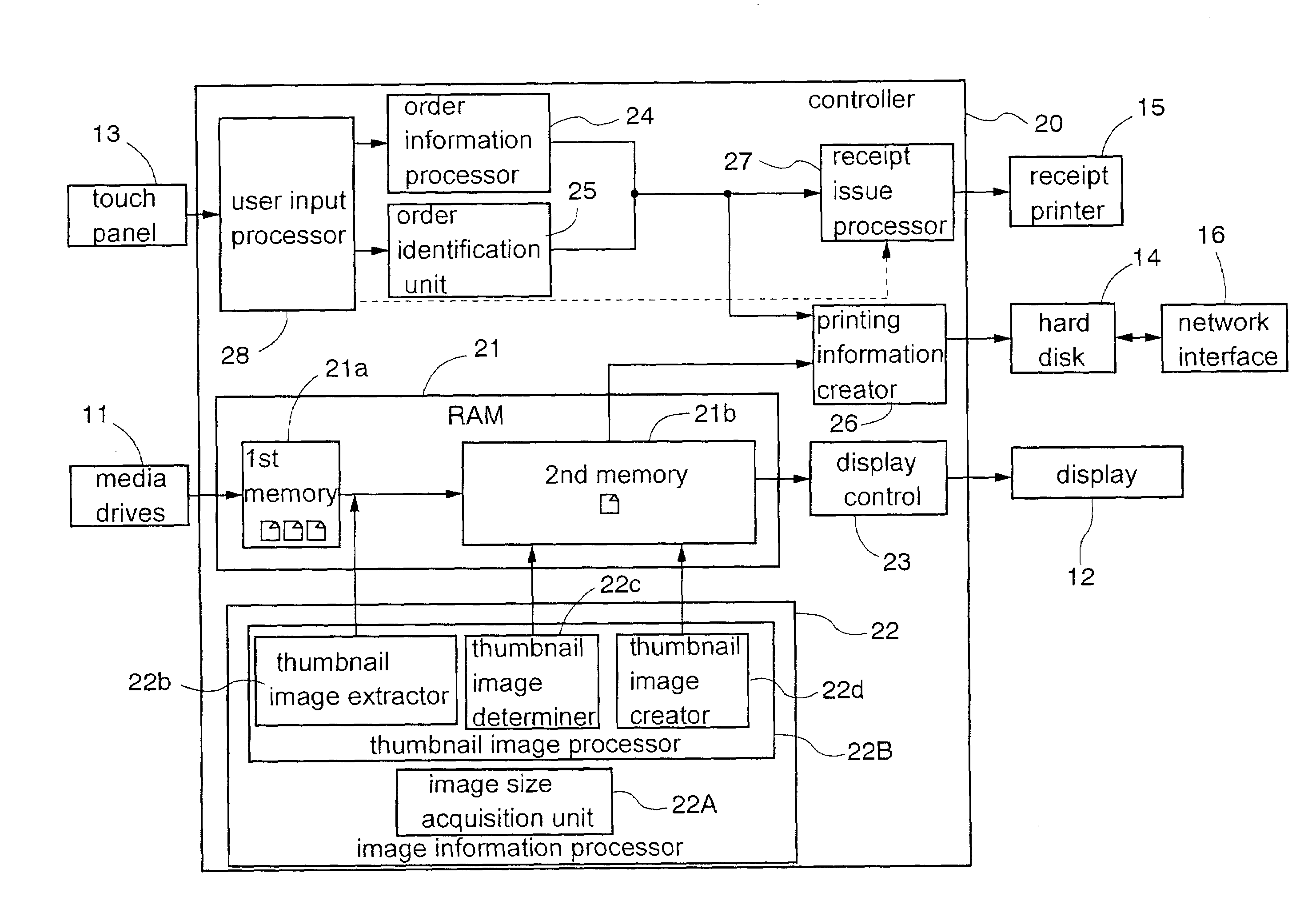 Digital image receiving apparatus