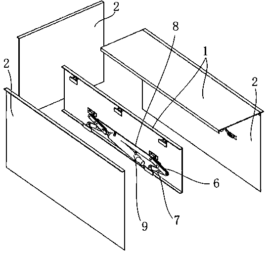 Showcase anti-explosion box and realizing method thereof