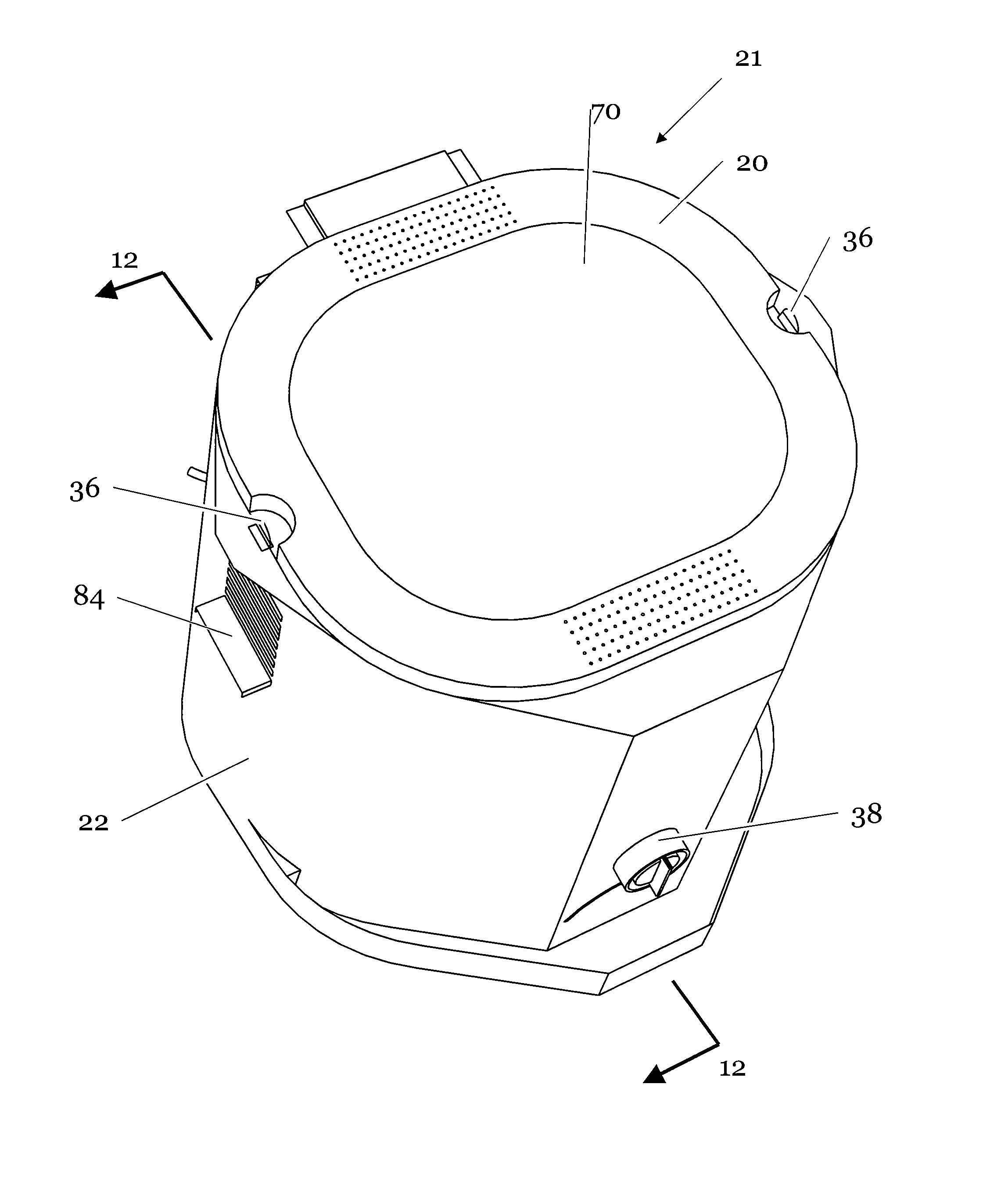 Cooking device to deep fat fry foods