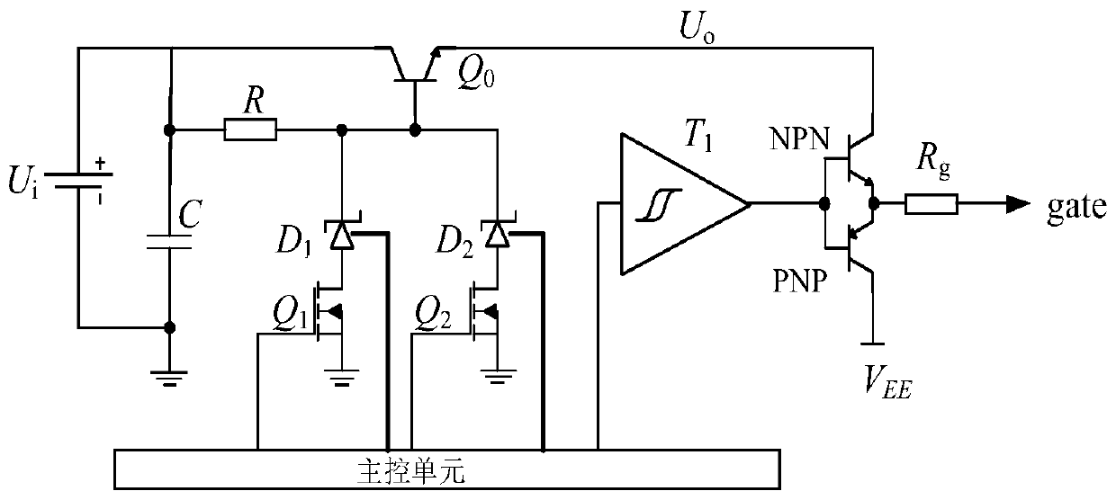 Switch ringing suppression circuit based on gate driver and control method thereof