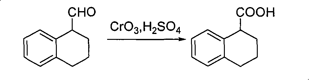 Method for preparing chiral 1, 2, 3, 4-tetrahydro-1-naphthoic acid