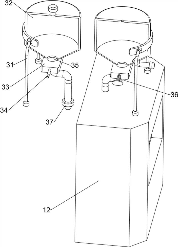 Endoscope disinfecting and cleaning device for digestive system department