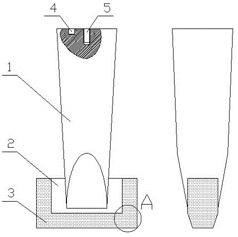 Composite material tamping tine and preparation method thereof